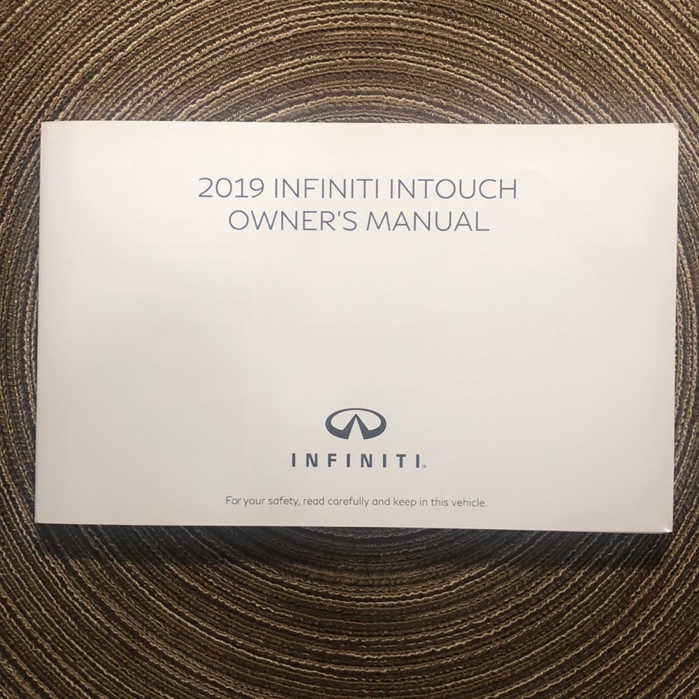 2019 Infiniti Intouch Owners Manual Q70 QX89